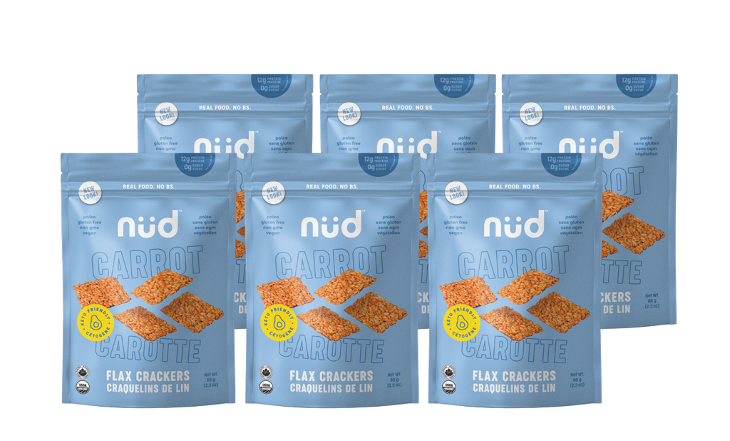 KETO Carrot Flax Crackers, 6-Pack